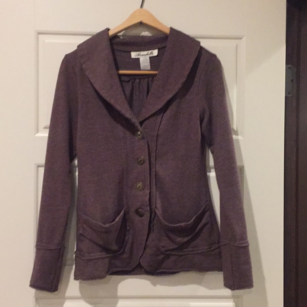 Annabella jersey knit “blazer”